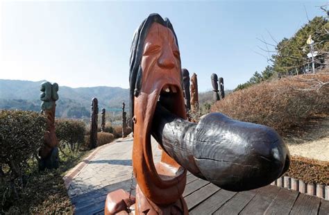 Winter Olympics Tourists Flock To See South Korea S Notorious Penis Themed Park World News