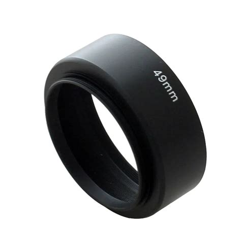 49mm Professional Standard Metal Lens Hood 49mm Screw In 49mm Filter