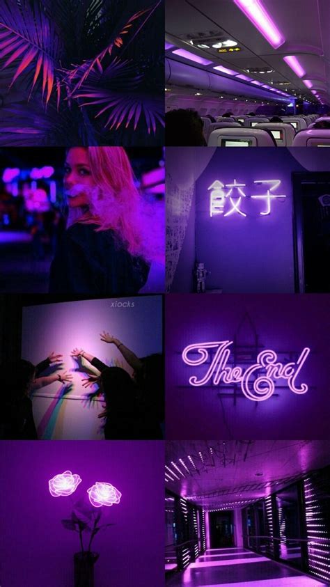 Purple Wallpaper Aesthetic Collage Images