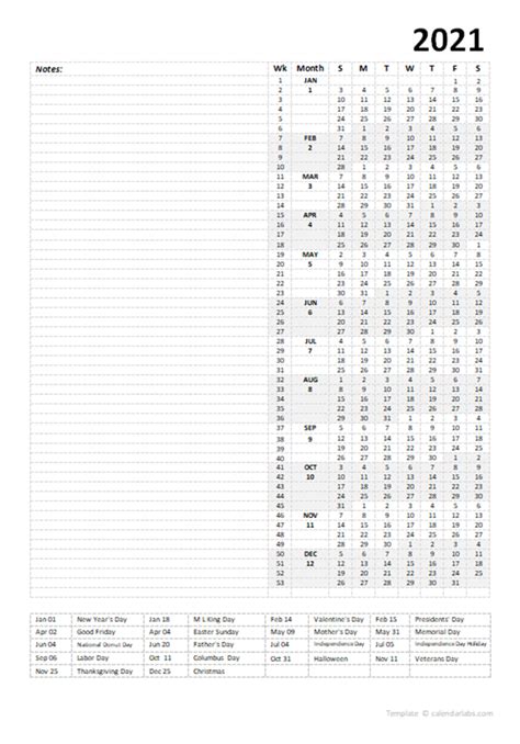 You can also print this monthly calendar and write. 2021 Yearly Project Planning Template - Free Printable ...