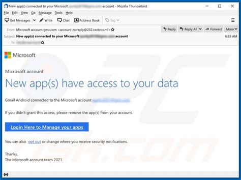 New Apps Have Access To Your Microsoft Account Email Scam Removal