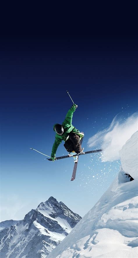 Iphone 5s Wallpaper Snow Skiing Skiing Freestyle Skiing