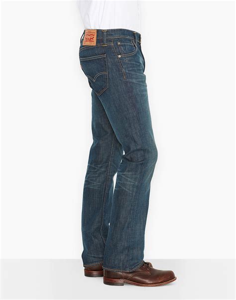 Levis 527 Retro Mens Slim Boot Cut Denim Jeans In Explorer Blue