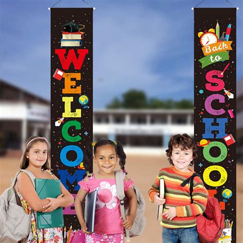 Back To School Banner Welcome Banner For First Day Of School Hanging