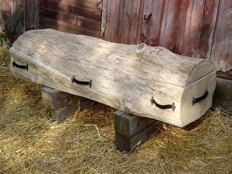 Made From Oak Tree Wood Casket Casket Coffin Display