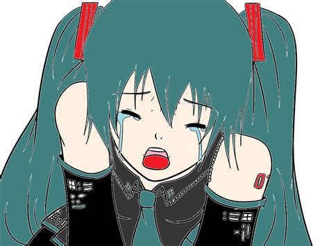 Hatsune Miku Crying By Missserbianjelena On Deviantart