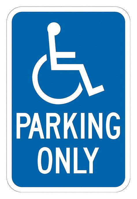 Lyle Handicap Parking Ca Parking Sign Sign Legend Parking Only Mutcd