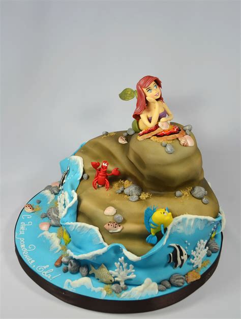 Disney Themed Cakes | Disney themed cakes, Themed cakes, Little mermaid cakes