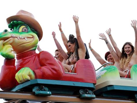 All Aboard The Naked Rollercoaster On Adventure Island Adelaide Now