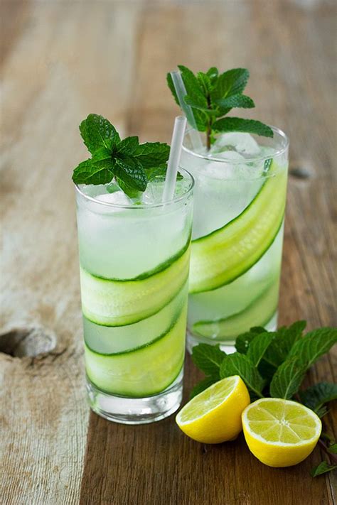 Cucumber Mint Gin Fizz Recipe Health Diet Health And