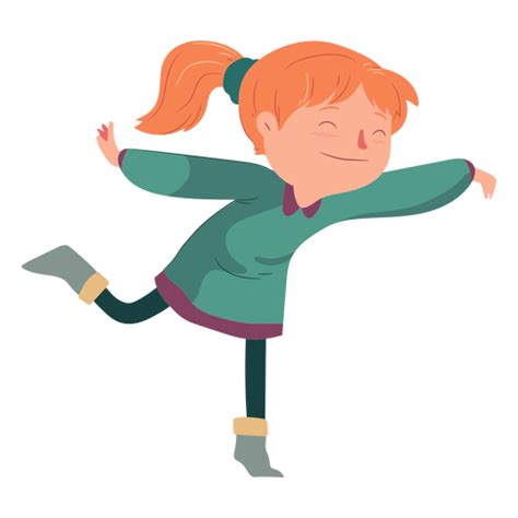 Girl Dancing Flat Transparent Png And Svg Vector File