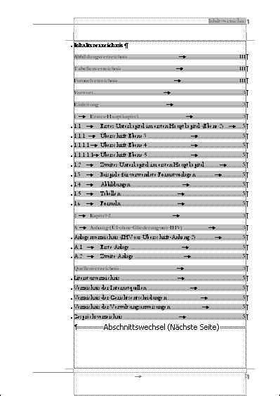 Ein automatisches inhaltsverzeichnis in word kann ihnen viel arbeit ersparen. Beschreibung der Struktur | Diplom-Reader | Holger Matthes