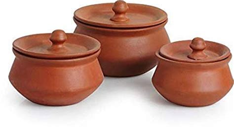 Indian Clay Mitti Earthen Pots For Cooking And Serving Clay Etsy