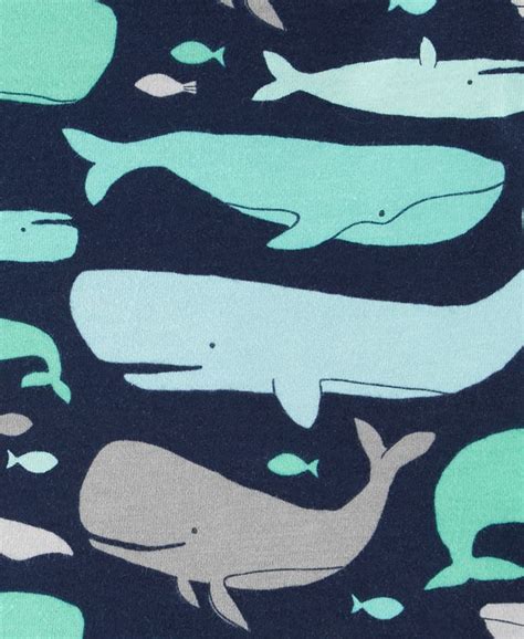Carters Baby Boys Whale Print Cotton Bodysuit Macys