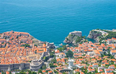 Wallpaper Sea Coast Building Panorama Croatia Croatia Dubrovnik