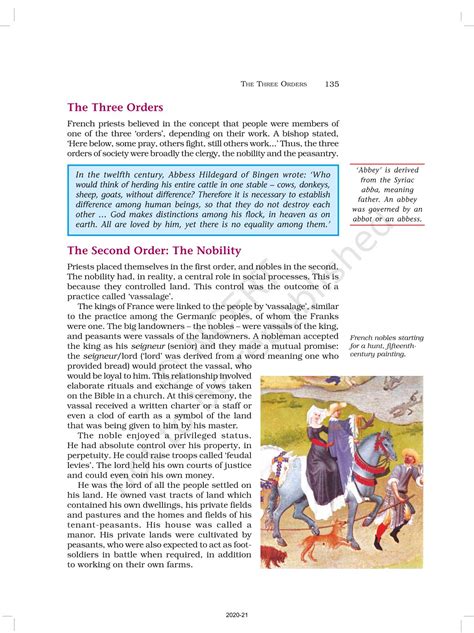 The Three Orders Ncert Book Of Class 11 Themes In World History