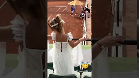 Novak recently posted a super cute photo on his whosay account featuring himself and. Daughter Tara Watching Dad Novak Djokovic | Rome 2020 - YouTube