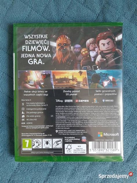 LEGO Gwiezdne Wojny Saga Skywalkerów Xbox one series x kons Zielona