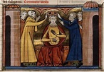Couronnement de Conrad IV of Germany. Roman de Godefroy de Bouillon-BNF ...