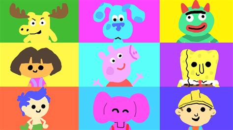 Well if your looking for a download of nick jr sticker pictures without the modern nick jr shows this is for you. 9 Nick Jr Characters Simple SpeedArt Drawing - Lets Draw ...
