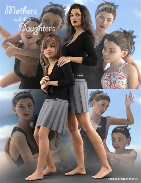 Oreschnick Poses Mothers And Their Daughters Poses G2f G3f Render State