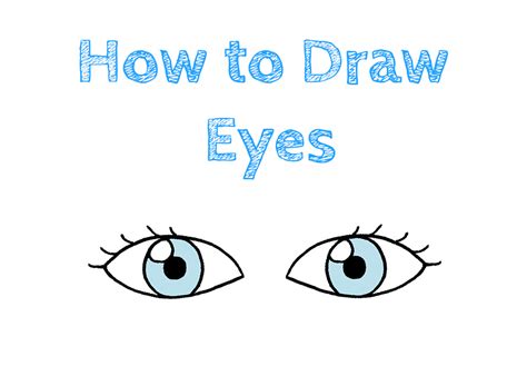 How To Draw Eyes For Kids How To Draw Easy