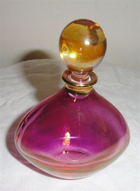 Vintage Murano Italian Venetian Art Glass Perfume Bottle Parfüm şişeleri