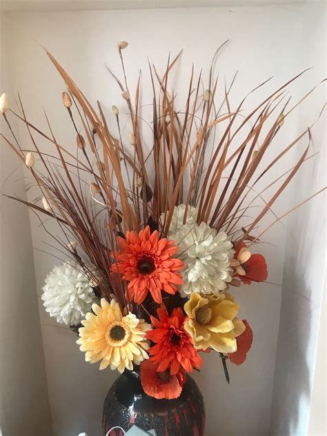 Dried Flowers In Large Bright Vase Ideal For Any Alcove Dried Flowers