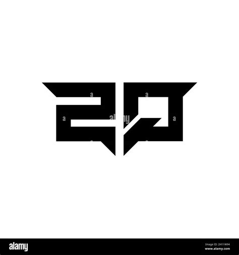 Letra Con Logotipo De Monograma Zq Con Un Sencillo Vector De Diseño De