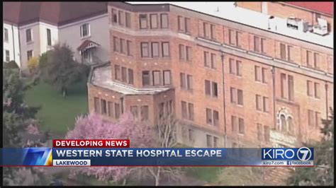 Video Western State Hospital Patient Escapes Caught Kiro 7 News Seattle
