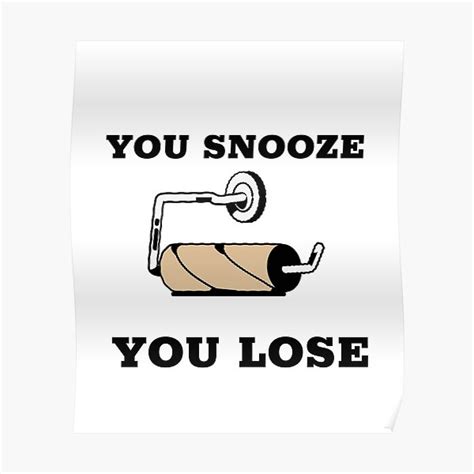 Snooze Posters Redbubble