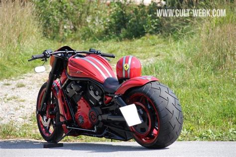 Harley Davidson Night Rod Custom Ferrari By Cult Werk