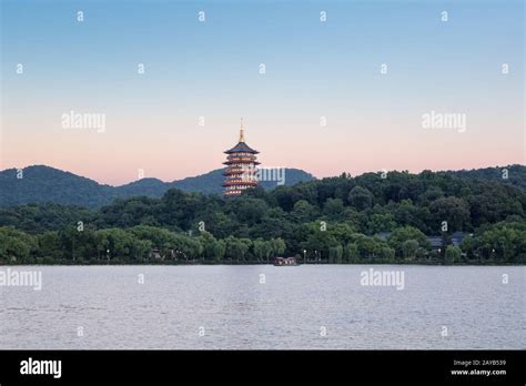 Beautiful Hangzhou West Lake Scenery Stock Photo Alamy