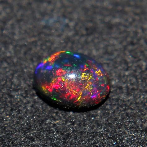 7x5mm Opal Natural Black Ethiopian Fire Opal Black Opal Etsy Uk