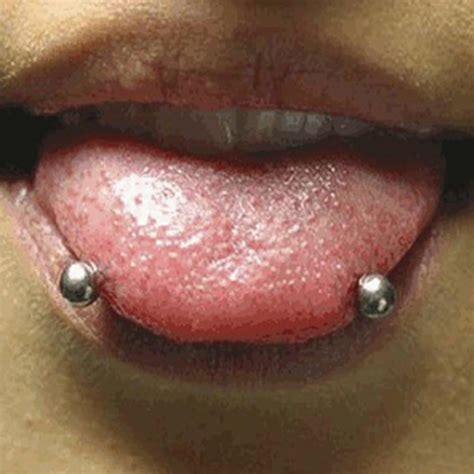 Snake Eyes Tongue Piercing