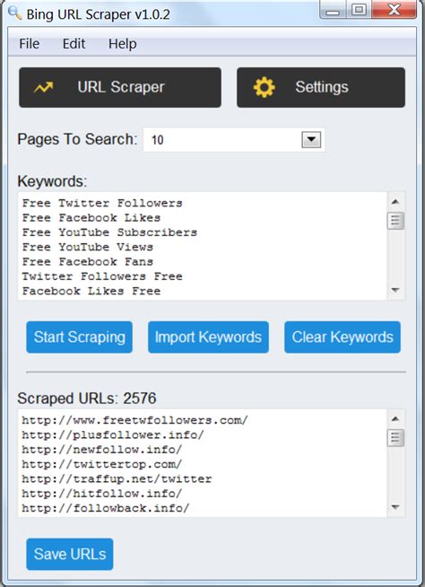 Bing Url Scraper Bot For 2 Seoclerks