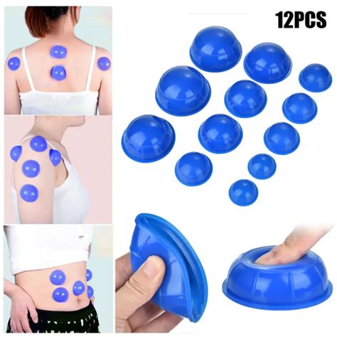 12 Cupsset Medical Therapy Massage Chinese Body Vacuum Cupping Healthy Suction £1033 Picclick Uk