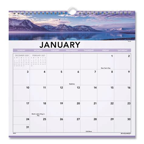 Landscape Monthly Wall Calendar By At A Glance® Aag88200