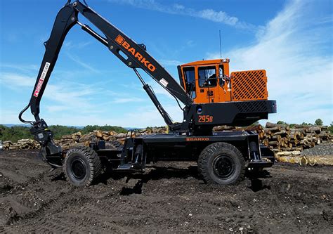 Trailer Mounted Log Loader 295B RTC Barko Knuckle Boom