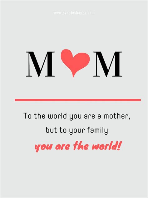 Best Mom Quotes Sayings Wishes And Messages Sveeteskapes