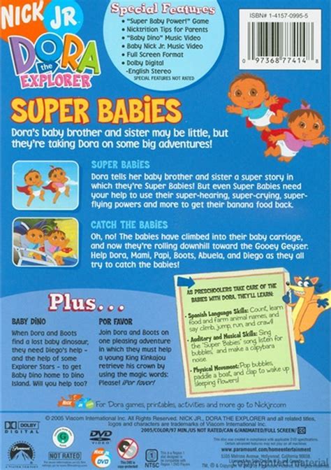 Dora The Explorer Super Babies Repackage Dvd 2005