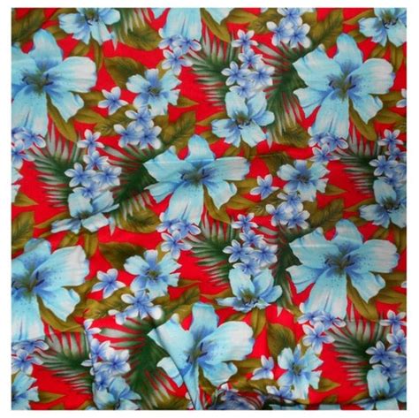 Large Tropical Floral Print Fabric Alexander Henry