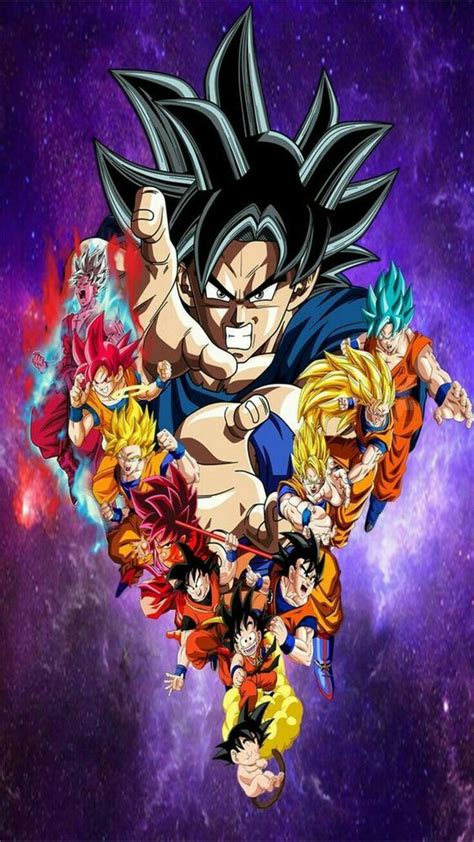Dragon Ball Super Todas Las Transformaciones De Son Goku Fondo Led