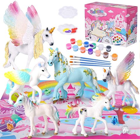 Paint Your Own Unicorn Painting Kit Unicorn Crafts For Girls Etsy