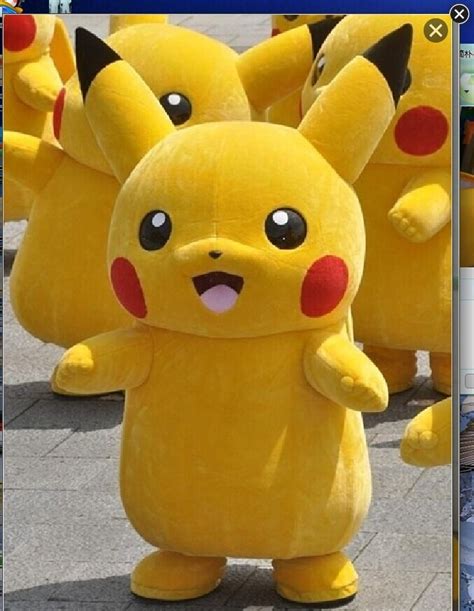 Top Grade Deluxe Pikachu Mascot Costume Cartoon Character Costumes