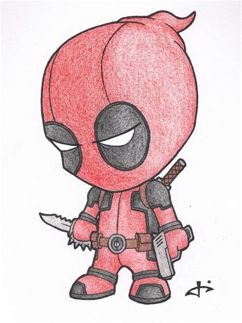 Little Deadpool By Josh308 On Deviantart Deadpool Art Deadpool