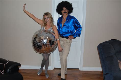 Diy Halloween Costume Disco Ball And 70s Disco Dancer Disco Ball Was