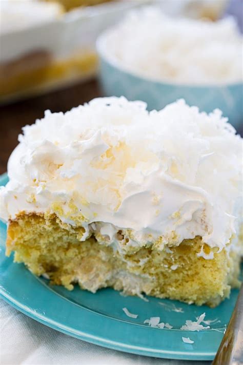 Stir in milk, butter and extract. Coconut Cream Poke Cake | Recipe | Coconut recipes, Cake ...