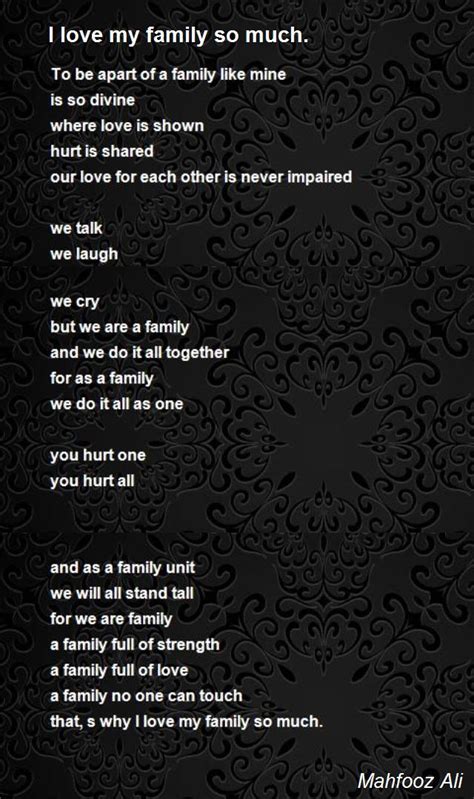 Мы с семьёй тут на похоронах. I Love My Family So Much. Poem by Mahfooz Ali - Poem ...