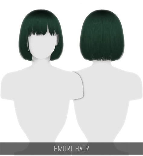 Simpliciaty Emori Hair Sims 4 Hairs